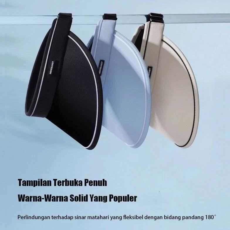 pengiriman cepat Topi Matahari Wanita Topi Pantai Topi Olahraga Wanita Sport Hijab Topi Sport Outdoo