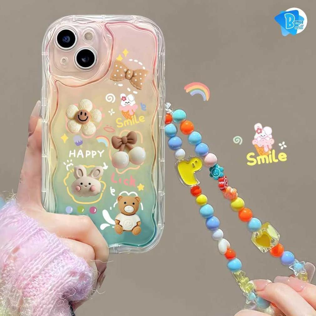 NEW PROMO SS868 Softcase silikon 3D caracter Happy rich smile colourfull For IPHONE 6+ 7 7+ 8+ X XS 