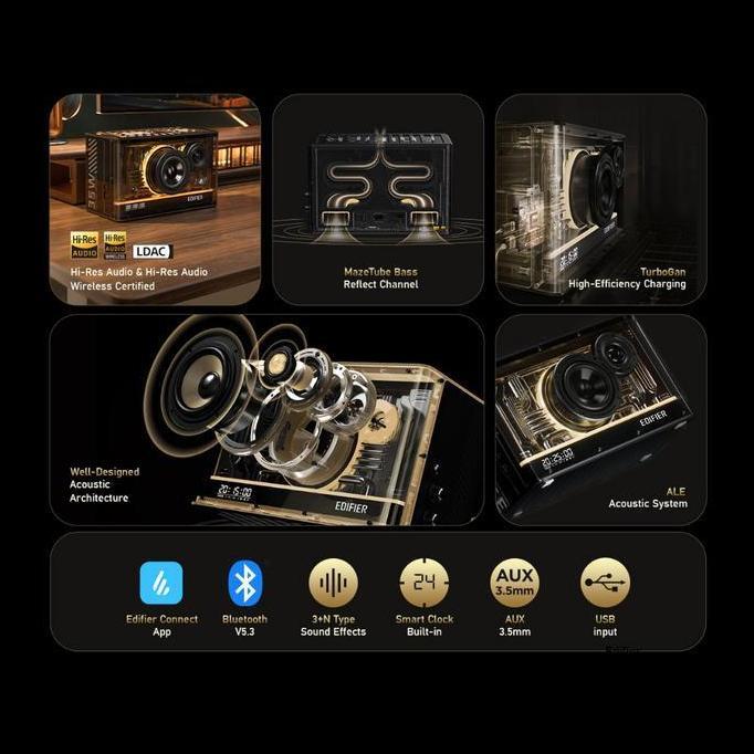 gacorrriki / Edifier QD35 | QD-35 Tabletop Bluetooth Speaker Audio with GaN Charger Diskon
