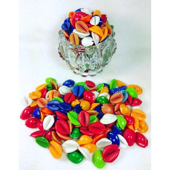 Promo Biji Kuwuk Plastik Isi 100 Pcs Biji Congklak Biji Bekel Plastik Cod
