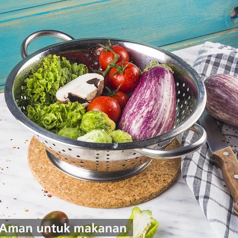 Sangku Nasi / ceting nasi Stainless Steel 24 Cm ROSH / Tempat nasi Stainles Stell tanpa tutup