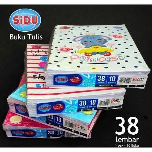 BUKU TULIS SIDU 38 LEMBAR / BUKU TULIS SEKOLAH ( 1 PACK ISI 10Pcs )