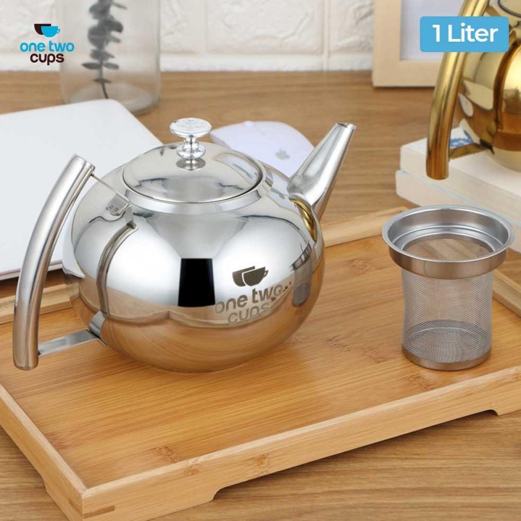 NEW Teko Air Teh Kopi Water Kettle 1L with Filter Teko Air Teko Saji Stainless Teko Zam Zam Arabian 