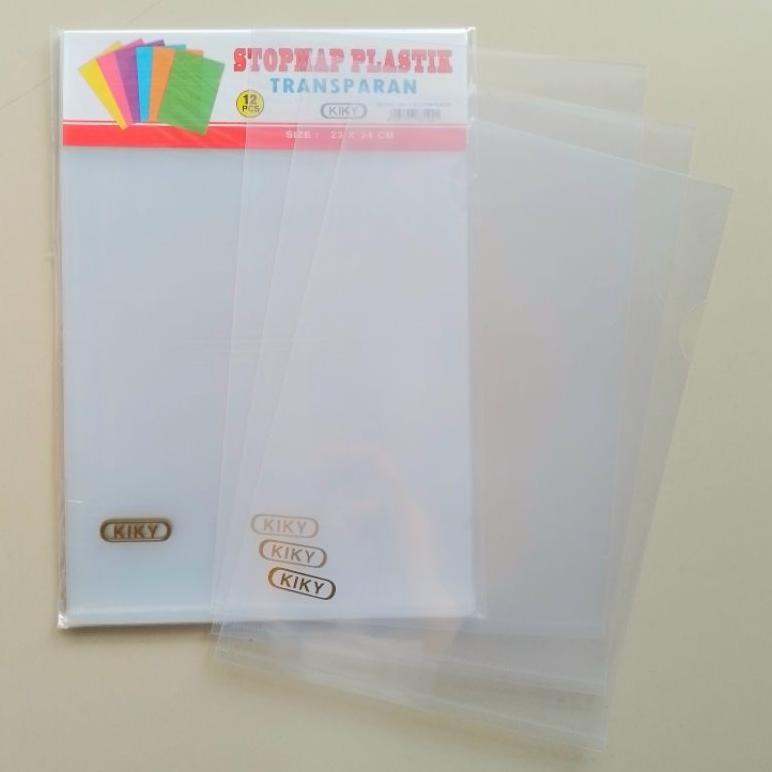 Map L Stop Map Plastik Bening Kiky F4 [ Folio ] ( Pak ) [ Original ]
