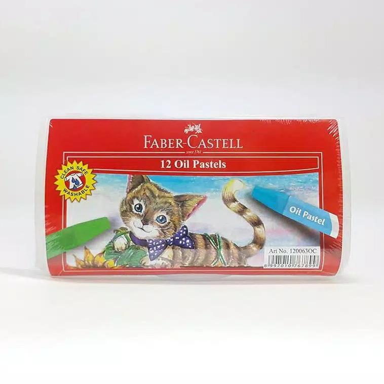Crayon 12 warna Faber Castell / Oil pastell 12 warna Faber Castell