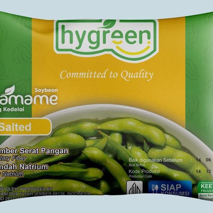 Hygreen Edamame Frozen 500gr - Kacang Kedelai Jepang Mitratani Halal