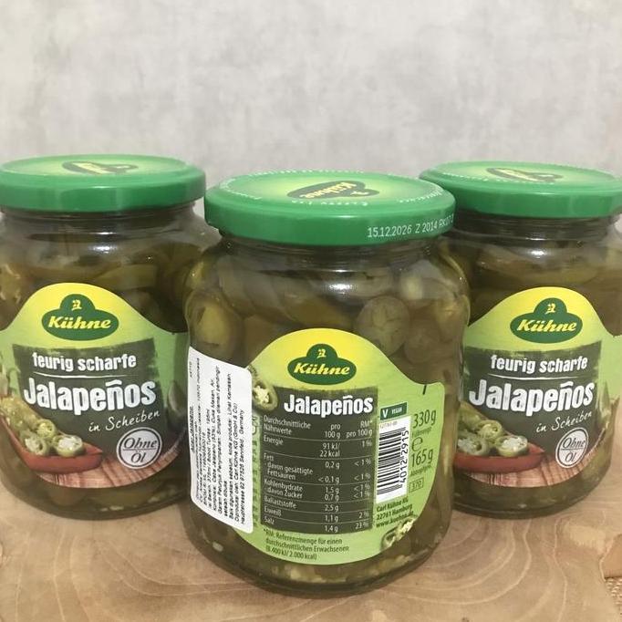 Ready KUHNE JALAPENO 375 ML / ACAR JALAPENO / CABE JALAPENO