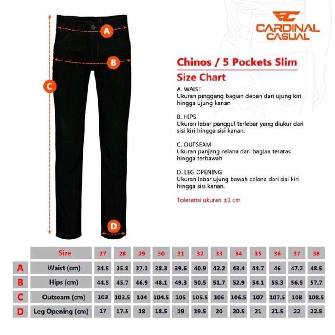 CELANA PANJANG MERK CARDINAL CDL ORIGINAL SLIMFIT WARNA ABU