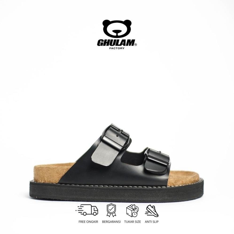 Free Ongkir Ghulam Kids - Raya Sandal Kulit Casual Anak Laki Laki Kekinian Anti Slip