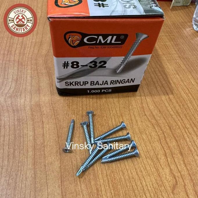 Sekrup Baja Ringan Grc Putih Camel 8 X 32