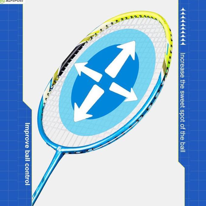 ALP PW T500 3U Raket Bulu Tangkis Agresif 18-24LBS Serat Karbon 100% Asli dengan String Grips dan Ta