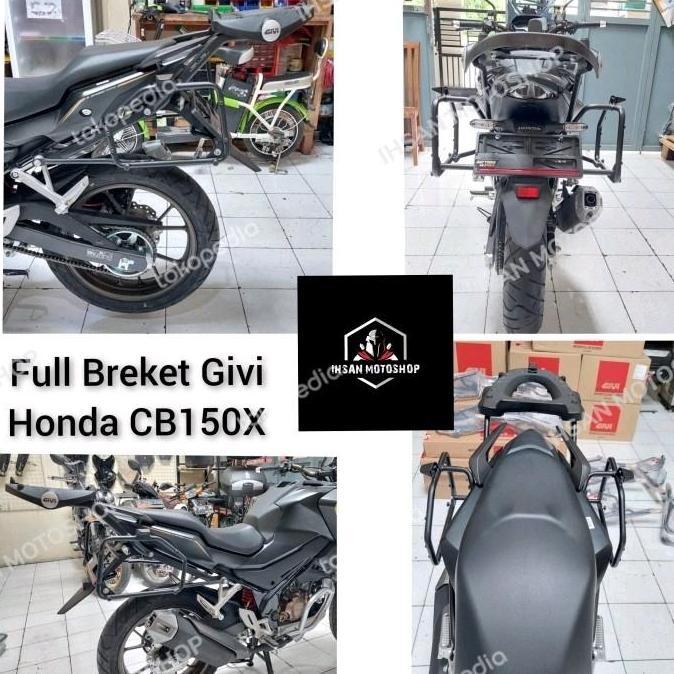 Breket Givi CB150X CB150R SRT SRV dan SBL2000 Braket Bracket Top Box CB150 X Side Breket Motor terla