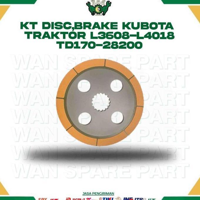 Kt Disc,Brake Traktor Kubota L3608-L4018 Td170-28200 For Traktor 4 Roda Wan Sparepart