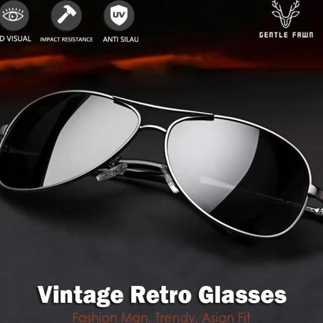 Kacamata Hitam Sunglasses Polarized Lipat Style Aviator Metal Ddd 701