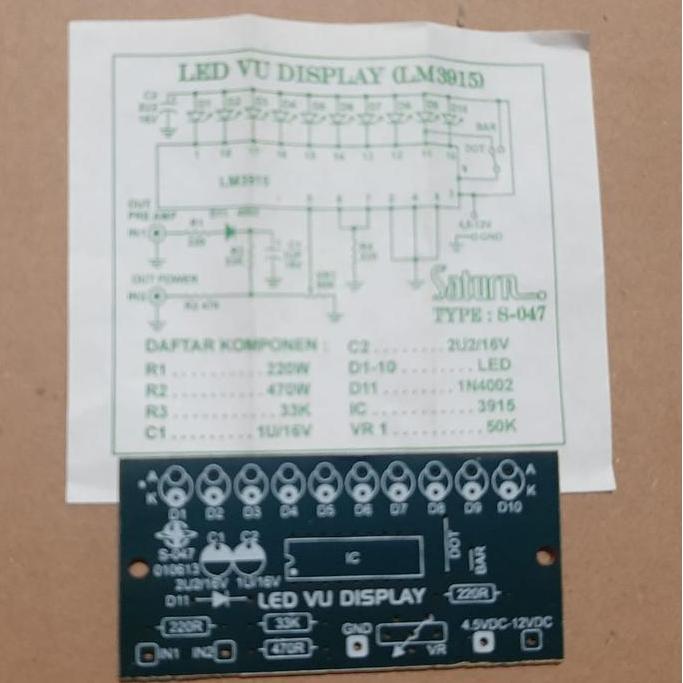 *#*#*#] PCB Led VU Display LM 3915 | Saturn S-047