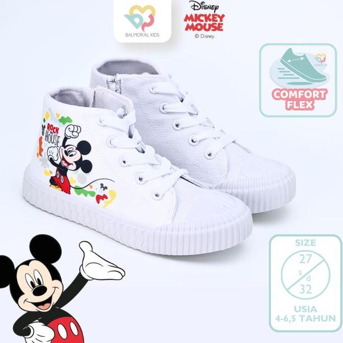 Sepatu High Sneakers Anak Boys Disney Mickey Usia 3 - 6 Tahun MC-MKH04 Balmoral Kids