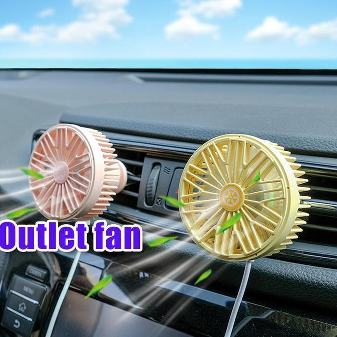 jefamsshoptiga3 - mobil ambient light kipas kecil terbaru 5 volt truk kipas mobil/gantung warna kipa