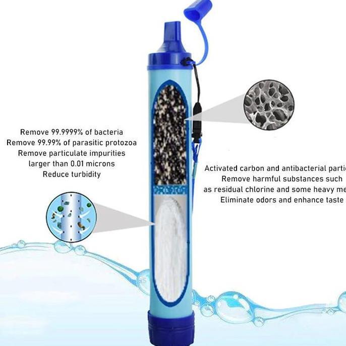 Kakeface34 - Vixplorn 1 Set Straw Water Filter Filter Air Minum Filter Air Keran Portable Outdoor Fi