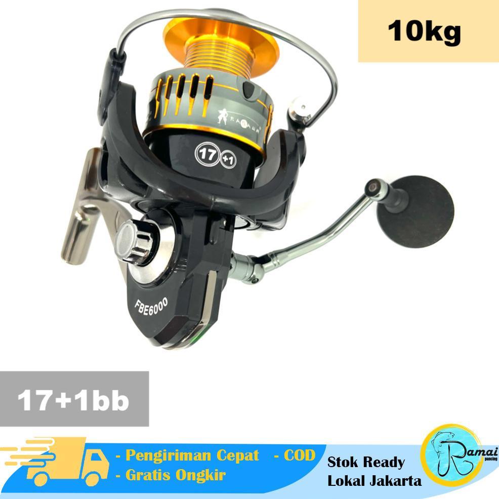 REEL PANCING FBE 2000-7000 BEARING 17+1BB METAL SPOOL ONE WAY DRAG SAMPAI 8KG KUAT