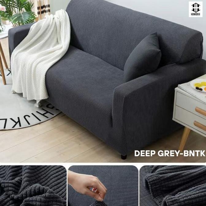 HARGA DISC - Cover Sofa Elastis 1 Seater Dudukan Minimalis - Sarung Sofa Elastis