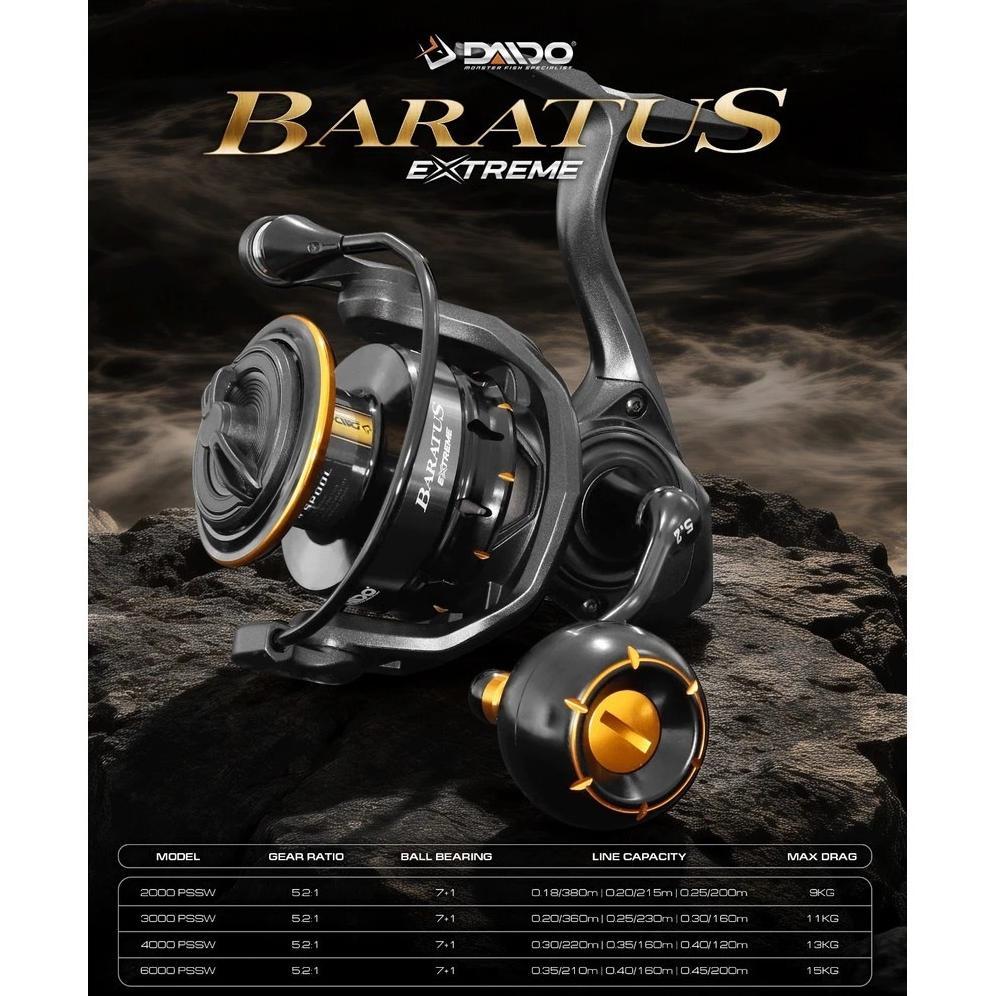 Reel Daido Baratus Extreme 2026 PSSW Brass Gear | Reel pancing daido baratus Saltwater