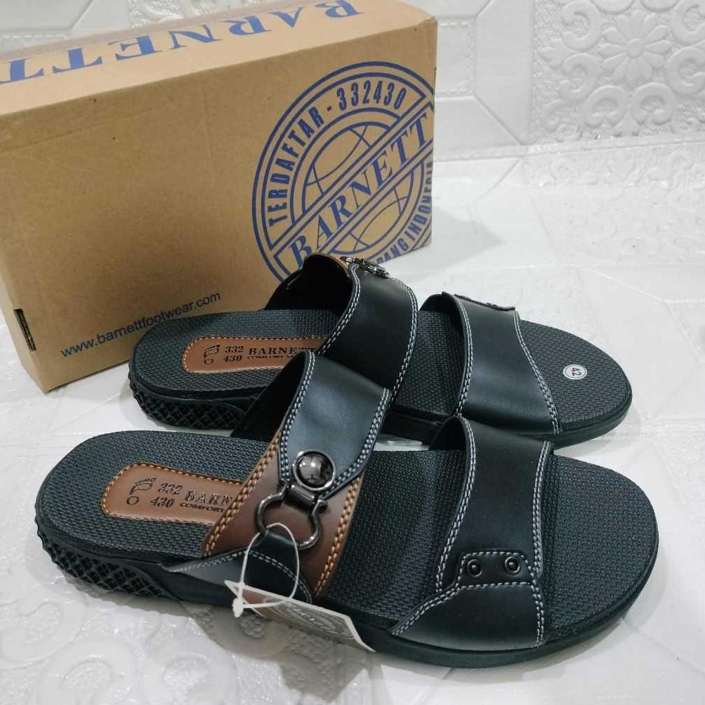 Free Ongkir Sandal Slop Barenett Ecco 01 Pesta Pria Trendy, Sehari Hari Masa Kini Lebaran Terbaru//B