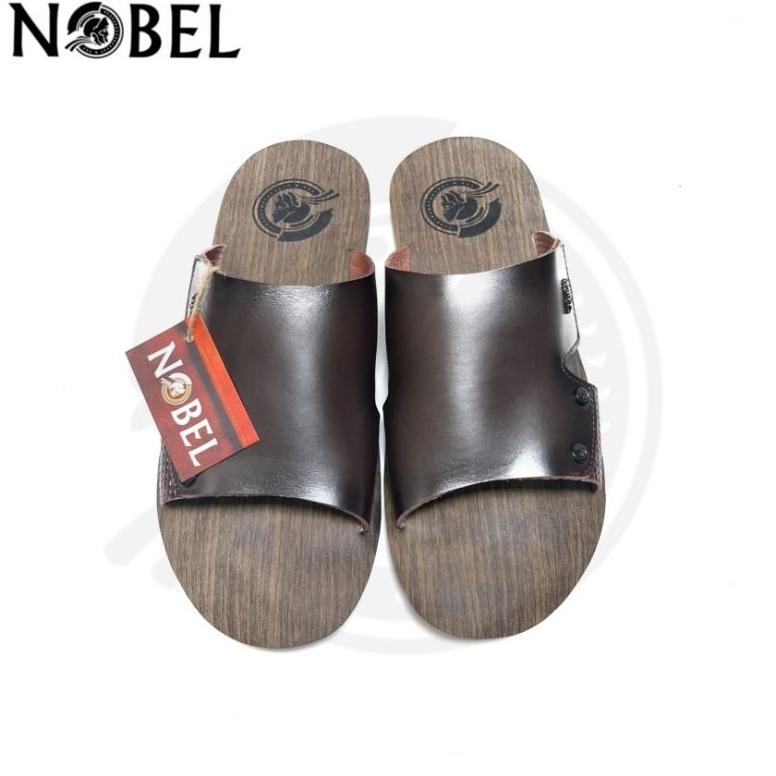 Free Ongkir Nobel Stone-03 Sandal Slide Selop Kokop Kulit Pria Dewasa Terbaru 2023 | Sandal Pria Unt