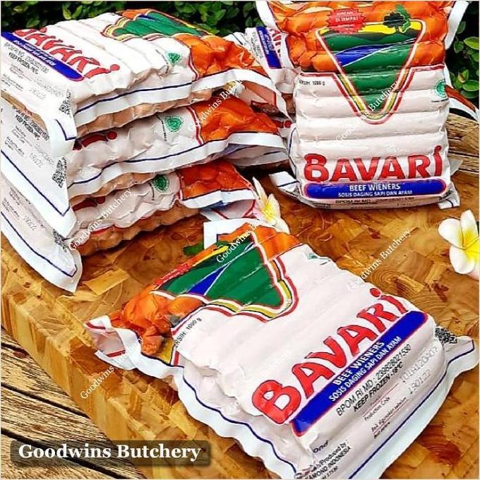 Cikcik- Sosis Hotdog Bavari Wieners Beef & Chicken Sausage Frozen 5" 13Cm 25Pcs 1Kg