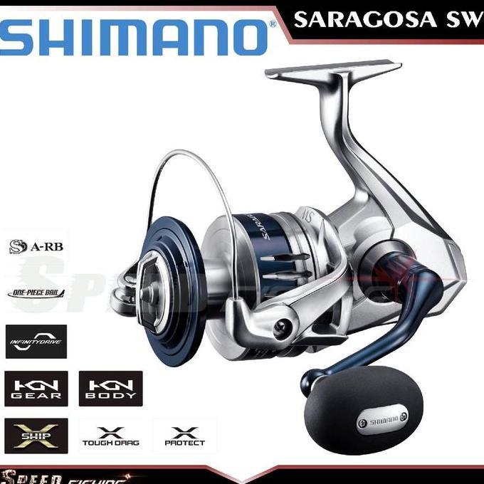 Reel SHIMANO Saragosa 2020 SW 5000 6000 8000 10000 14000 PG HG XG Joran Lure