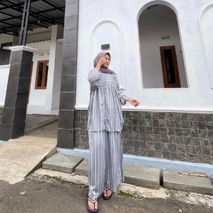 Namira Setelan Jumbo Ld 150 Rayon Premium Celana Kulot