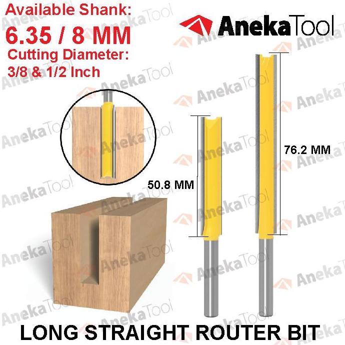 AT Mata Profil Router Lurus Panjang Long Straight Router Bit