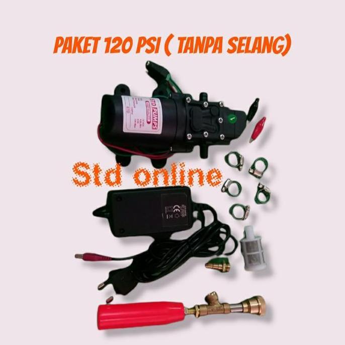 Murah Paket Alat Steam Cuci 120 Psi ( Tanpa Selang ) Doorsmears Steam Cuci Motor / Cuci Ac