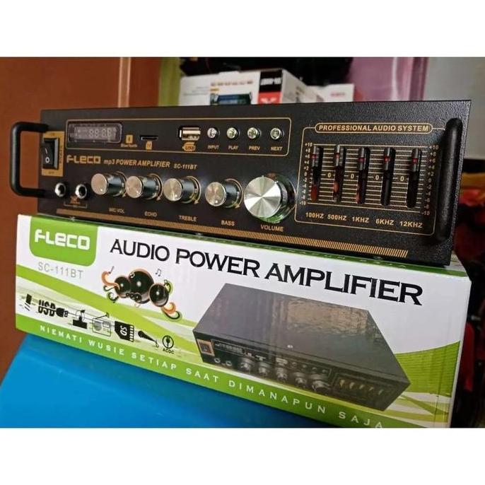 Warkah_Bpd - Fleco Amplifier Bluetooth Mini Sc-111Bt Power Ampli Stereo Karaoke - Amplifier Fleco Sc