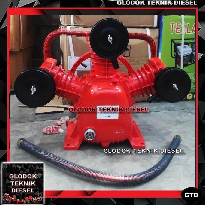 Kepala Kompresor 2 Hp / Bare Compressor Headpump Air Compressor 2 Hp