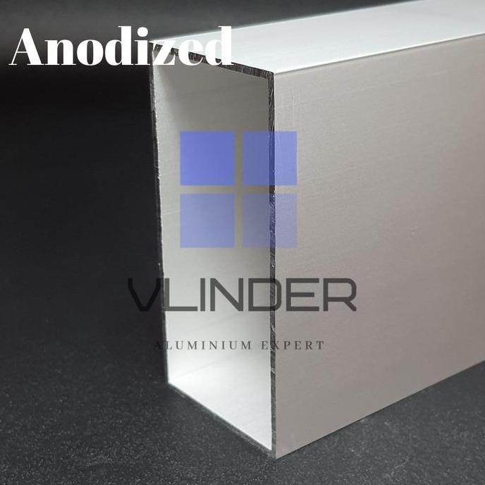 Big- Hollow Aluminium 100 X 50 Mm, T. 2 Mm