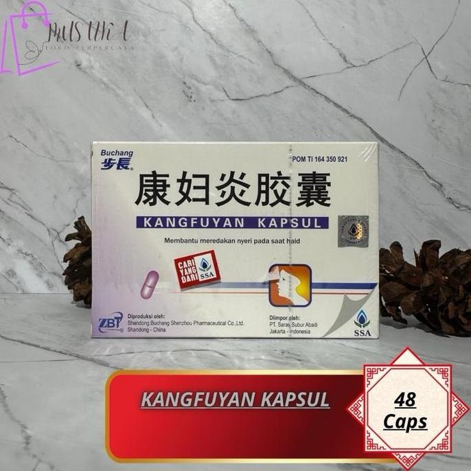 Herbal Kangfuyan Kapsul 48's - Obat Keputihan Alami dari China - Melancarkan, Radang, Kandungan, Dar