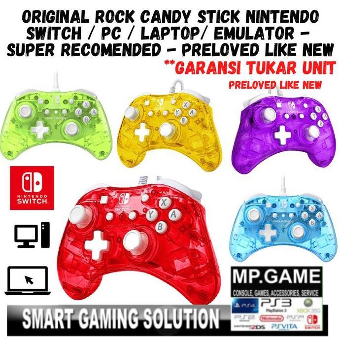 Rock Candy Original Stik Switch Laptop PC Wired Joystick Gamepad