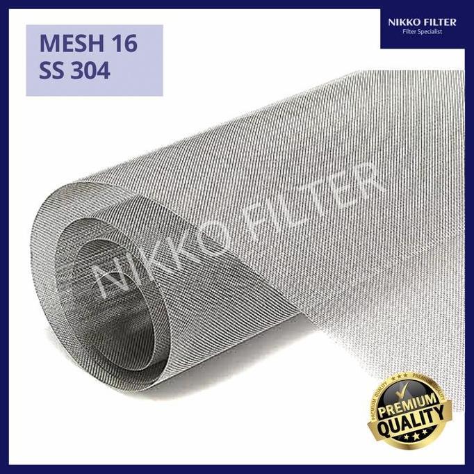 Kawat Nyamuk Stainless Jendela / Pintu Rumah SS 304 1M / Wire Mesh 16