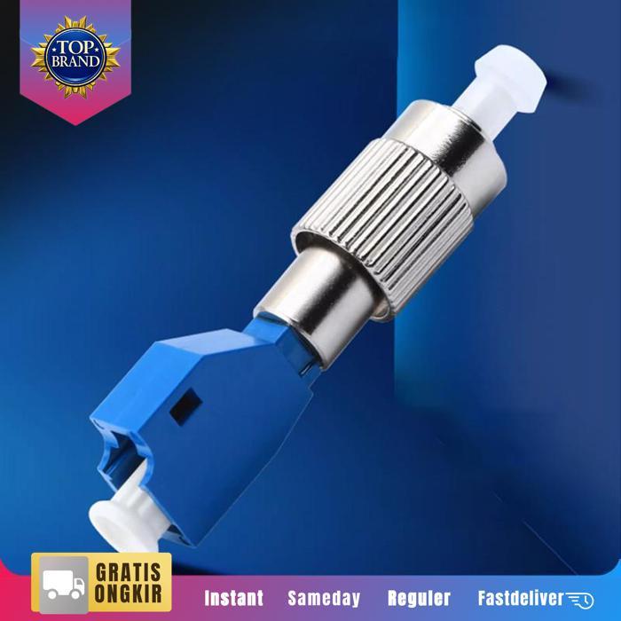 Adapter Fiber Optik Hybrid Adapter Konektor Fiber Optik LC/UPC (Female) To FC/UPC (Male) Adaptor