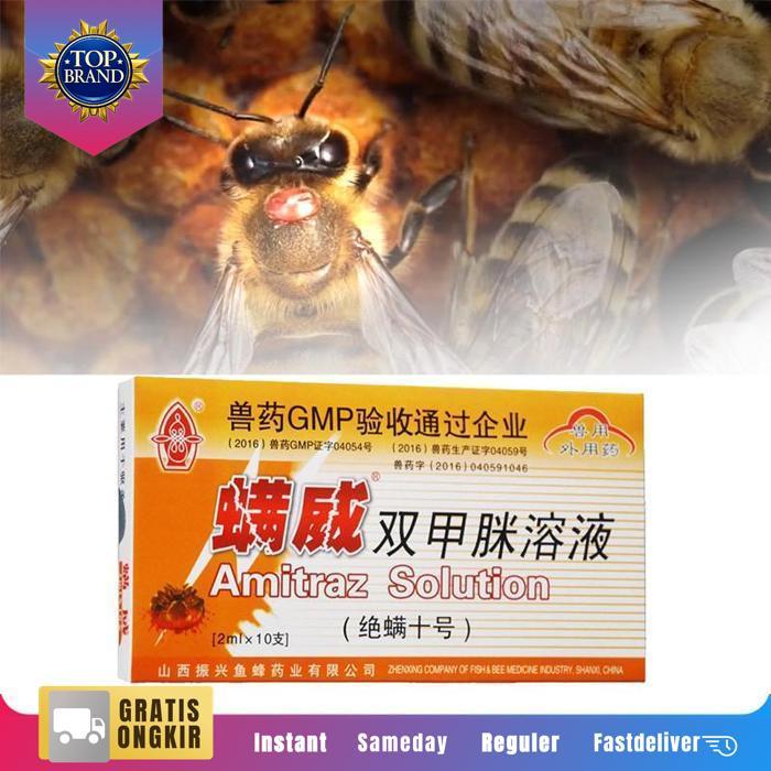 Ampul Lebah 2Mlx10 Obat Lebah Cair Ampul Lebah Pembasmi Kutu Pembunuh Tungau Original