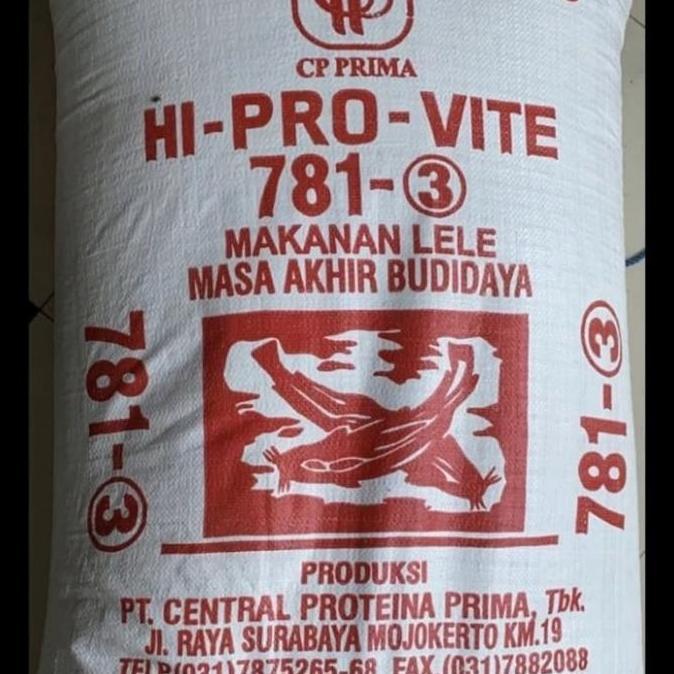PAKAN Lele Hi Pro Vite 781-3 30KG - 30 KG