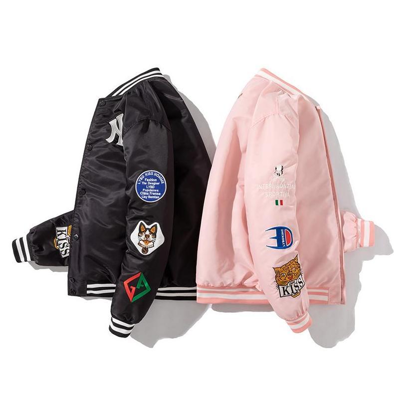 BEST SELLER JUMPSHOT Jaket Varsity Baseball Pria Wanita  Motif Gambar Full Bordir