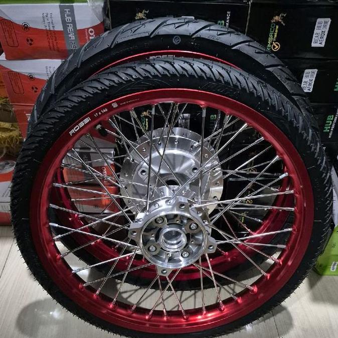 velg pcx 150 / pcx 160 ring 17 warna merah plus ban