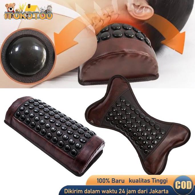 AQZEVUN Dr Neck Comfort Bantal Terapi Leher Magnetic Pemanas Untuk Nyeri Leher Dan Bahu