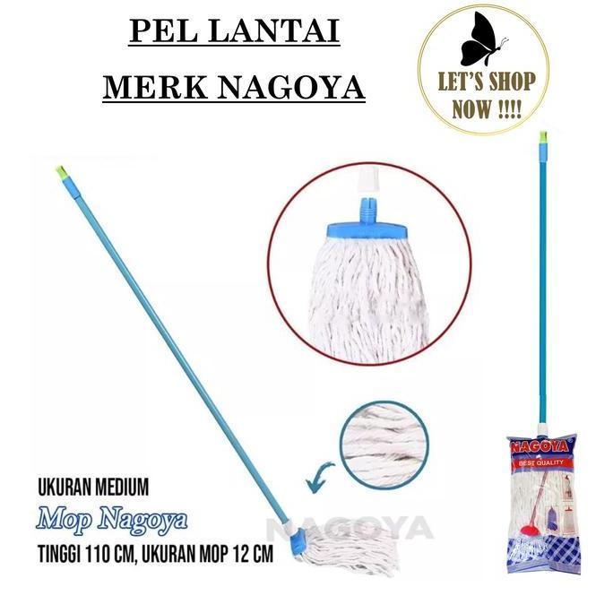 Allnew- Pel Sumbu Nagoya - Alat Pel Lantai Nagoya Quality - Mop Lantai Kain Pel Lantai Dan Gagang Na