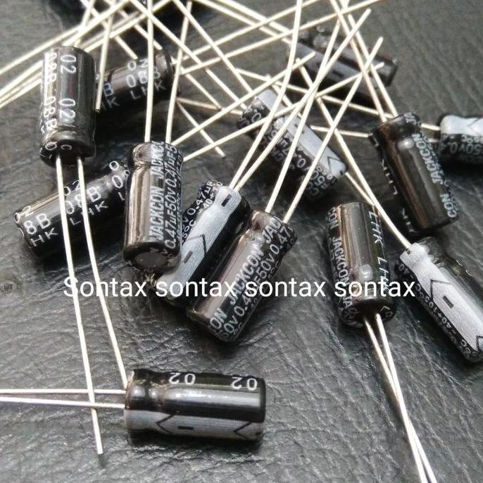 0.47UF 0,47UF 0.47 UF 50V ELCO CAPACITOR KONDENSATOR ELEKTROLIT TAIWAN STX27
