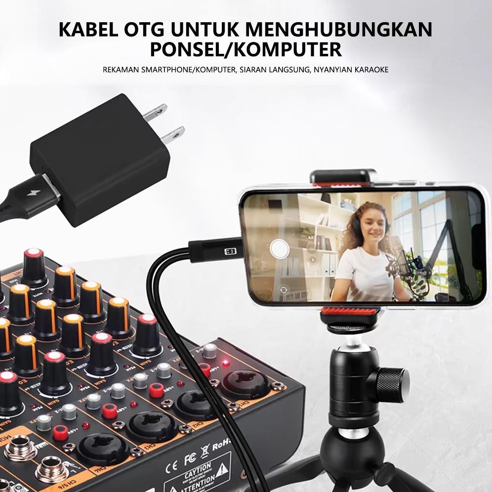 CUCI GUDANG 4 saluran mixer profesional/mixer audiomini/didukung USB/Bluetooth dayaphantom 48V mixer