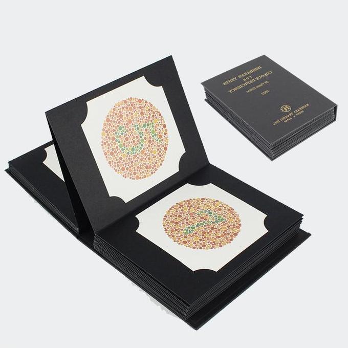 LIJITOH Original Ishihara Test Book 38 Plates Alat Pemeriksa Buta Warna Standar Medis Produk Kanehar