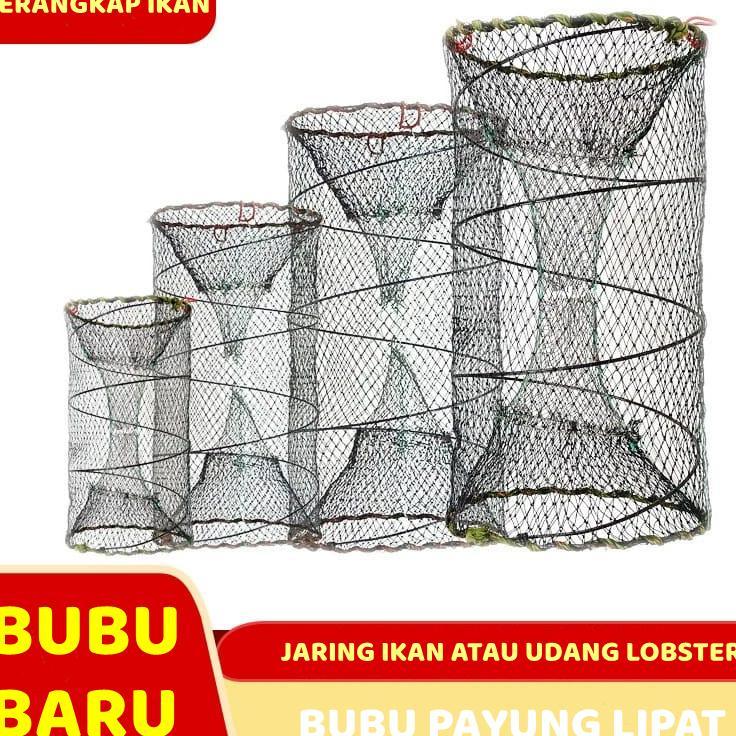 Perangkap Ikan / Jaring Ikan Udang Lobster / Bubu Ikan Lipat Bulat