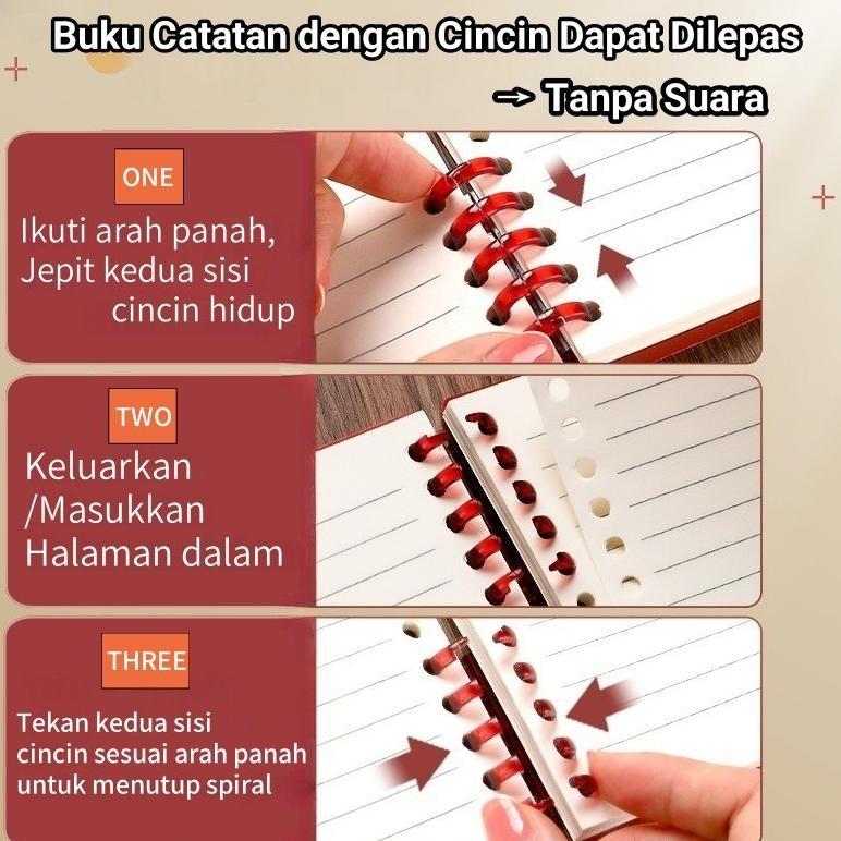 Promo  B5 Binder 360 Derajat / Buku Catatan Aesthetic / Binder Kuliah Aesthetic / Notebook Binder / 